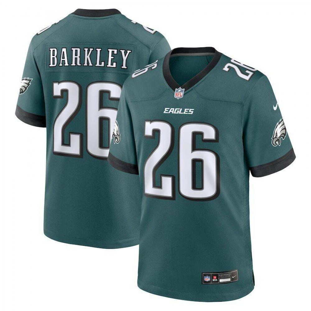 Saquon Barkley Philadelphia Eagles Nike Youth Jersey - Midnight Green-GridironStore